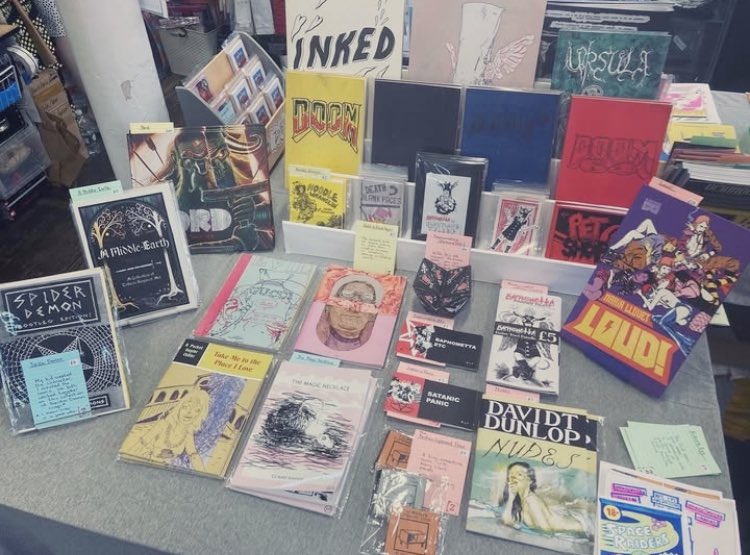Matt Simmons (@sherifffreak) on Twitter photo Some “now and then” shots of <a href="/ZineFreak/">Zine Freak</a>!
Been trading at the Assembly Rooms for 1 year today!
It’s been a crazy year, and I’m looking forward to year 2!
Today has been great, with lots of friends and regulars coming in to hang out, get comics and eat chocolate!
Thanks to all! Some “now and then” shots of <a href="/ZineFreak/">Zine Freak</a>!
Been trading at the Assembly Rooms for 1 year today!
It’s been a crazy year, and I’m looking forward to year 2!
Today has been great, with lots of friends and regulars coming in to hang out, get comics and eat chocolate!
Thanks to all!