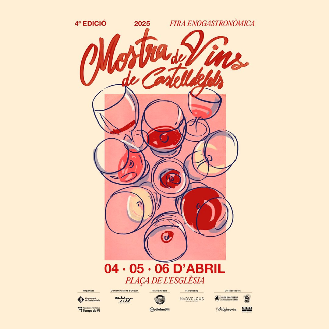 DOCatalunya's tweet photo. Aquest cap de setmana hi serem a la Mostra de Vins de Castelldefels amb un tast #DOCatalunya on podreu descobrir el nostre territori a través del #vicatalà

🗓️ 5 d’abril
🕖 19:00 h
🎫 Tiquets i programa a https://t.co/oY2ecCzJ7J

#DOCAT #mostradevins #castelldefels https://t.co/WCUKgLMxVH