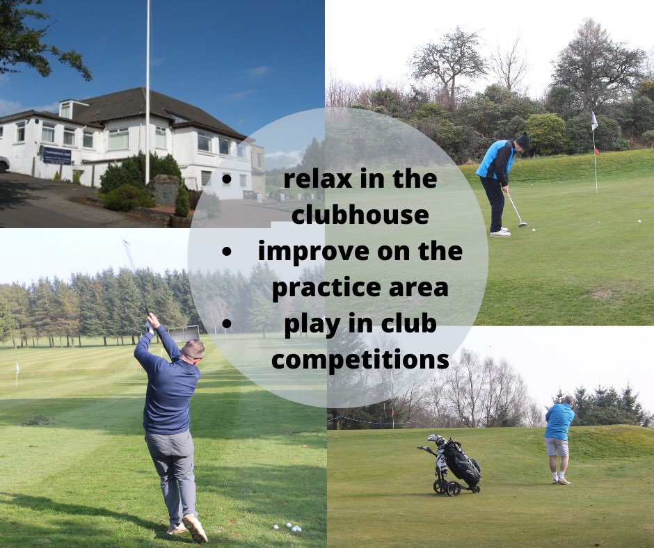 windyhill_golf's tweet photo. Now that the weather is improving, the days are lengthening and the sun is shining, it’s time to get out the golf clubs and join Windyhill Golf Club. https://t.co/UbjR3AUeIC