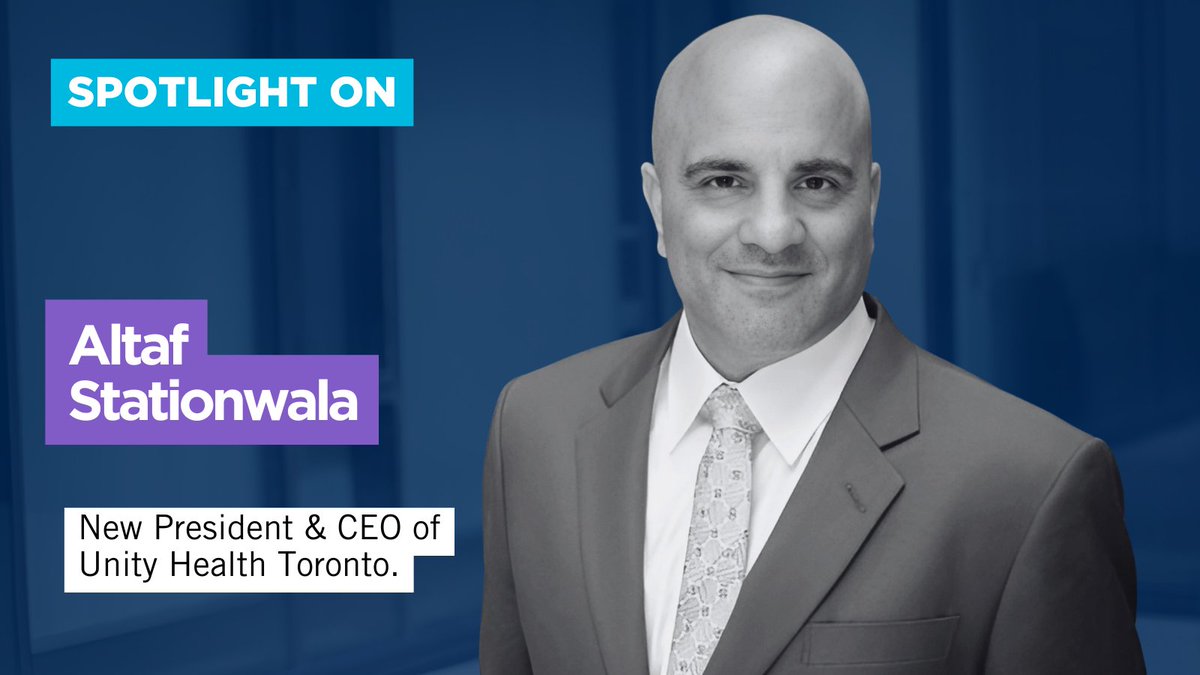 IHPME (@ihpmeuoft) on Twitter photo Spotlight on Altaf Stationwala, a member of IHPME Faculty, who has been appointed as the new President & CEO of <a href="/UnityHealthTO/">Unity Health Toronto</a>.
Read more about it here: tinyurl.com/544xv32z Spotlight on Altaf Stationwala, a member of IHPME Faculty, who has been appointed as the new President & CEO of <a href="/UnityHealthTO/">Unity Health Toronto</a>.
Read more about it here: tinyurl.com/544xv32z