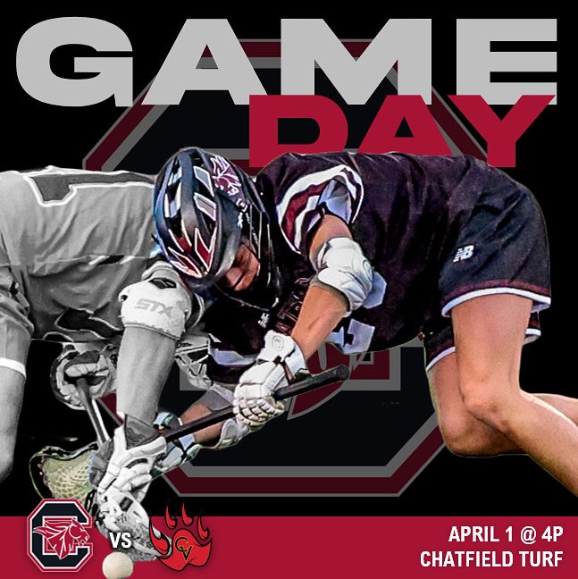 4:00pm. Chatfield Turf. Chatfield v Castle View. Let’s GO, Chargers!!