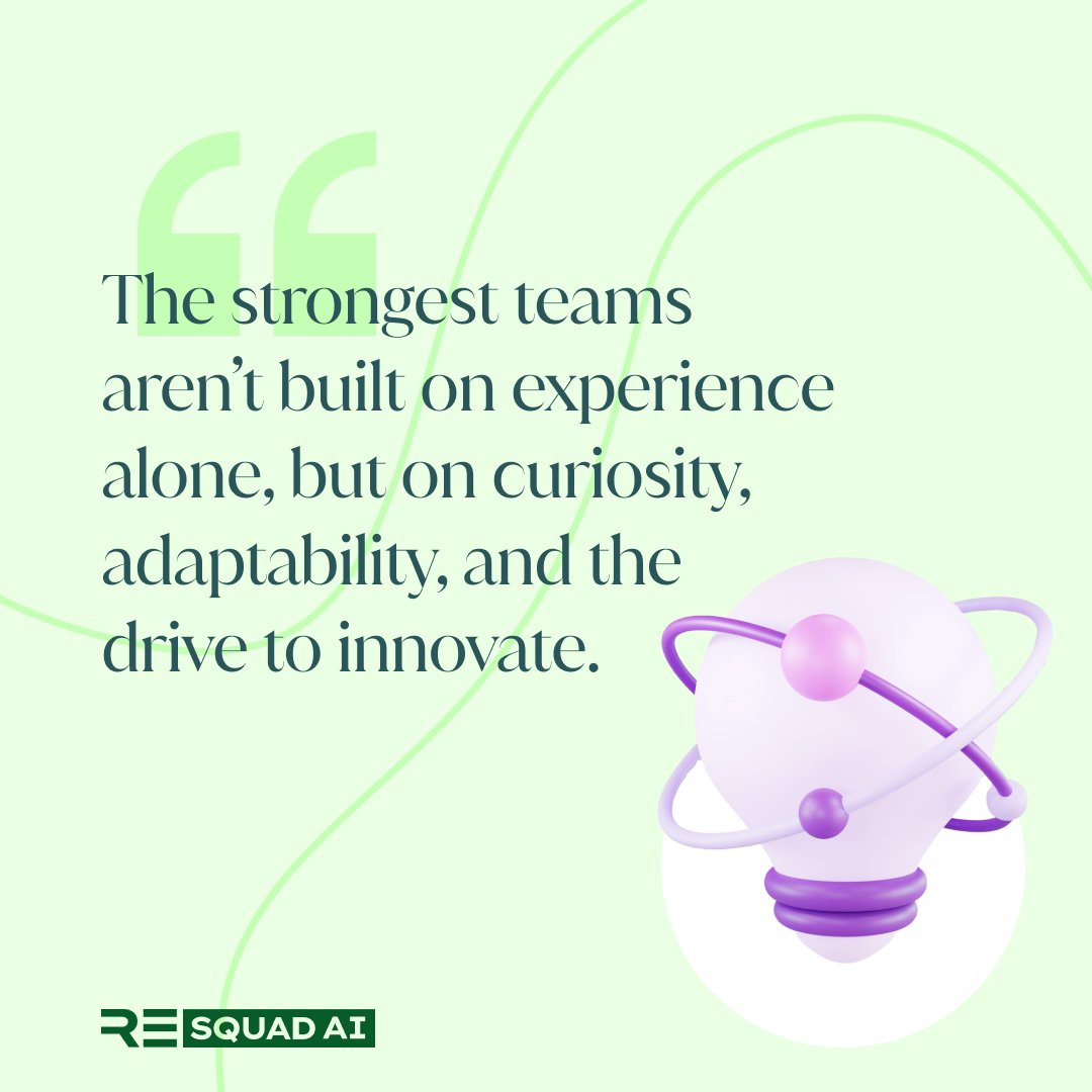 ResquadAI's tweet image. When building a team, what do you value more—years of experience or the mindset to learn, adapt, and innovate?
#itstaffingcompany #developerstuff #hiringdevelopers #softwaredev #team #teamwork