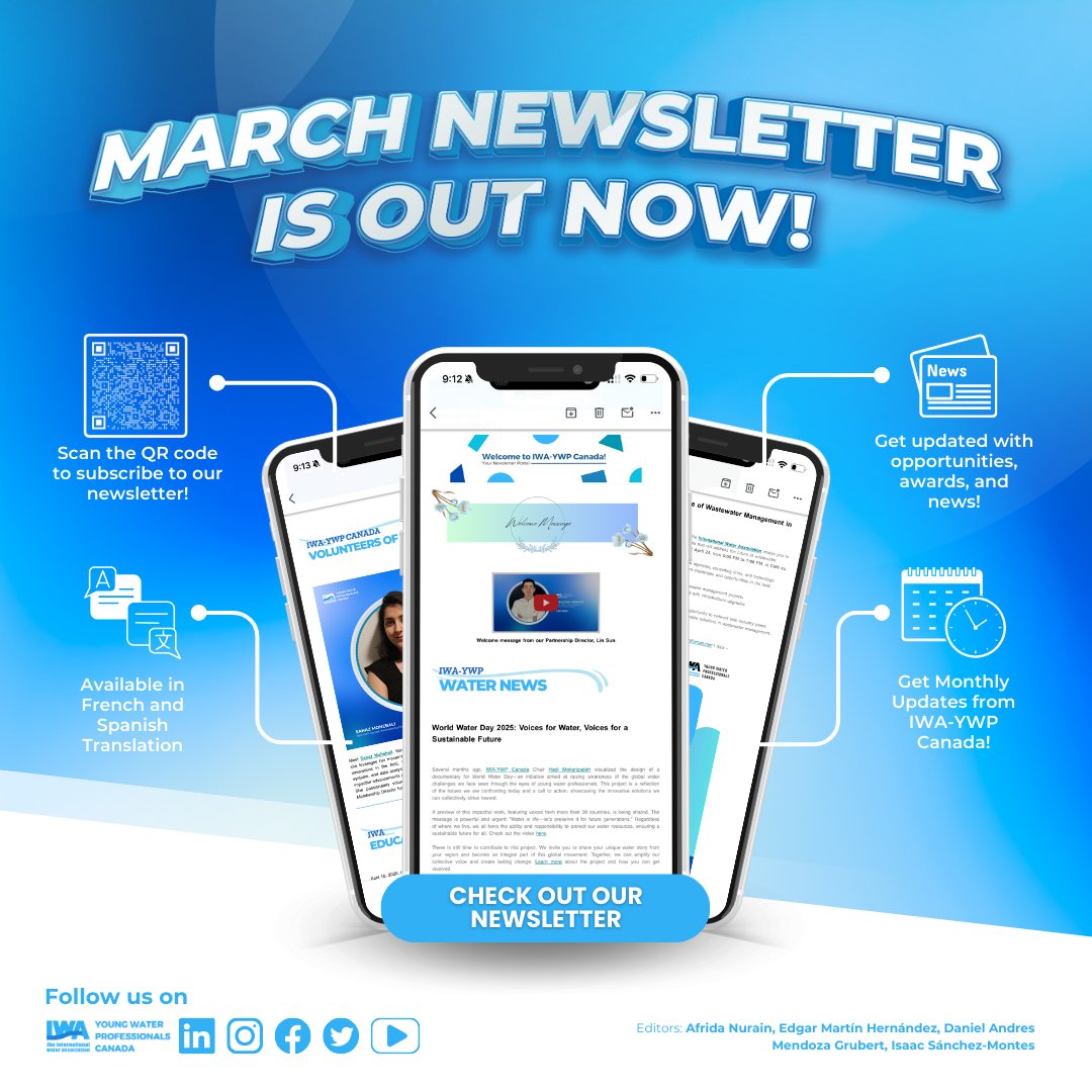 📤 OUT NOW: March 2025 Newsletter!

Don't miss out – check it out here: tinyurl.com/March2025NL

Subscribe in our newsletter: tinyurl.com/ywpnewsletter

Interested in joining the #3rdIWAYWPCanadaConference? Check out iwa-ywp.ca/3rd-iwa-ywp-ca… to learn more!

#March2025 #Newsletter