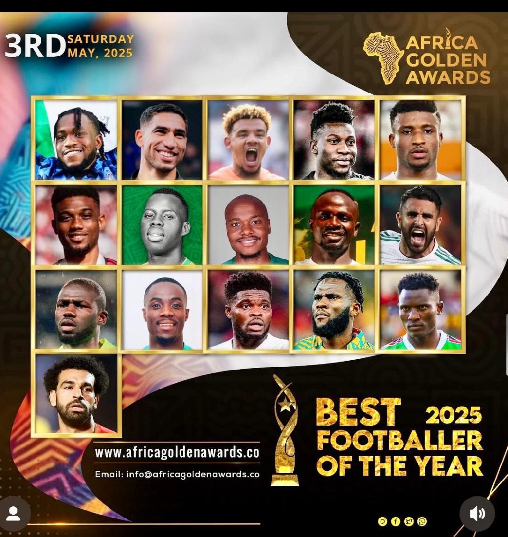 Dollar__SM's tweet photo. Harambee Stars captain Michael Olunga has been nominated for the Best Footballer of the Year award at the 2025 Africa Golden Awards 

Olunga will compete against reigning CAF African footballer of the year Ademola Lookman,Liverpool forward Mohammed Salah among others
#FootballKE https://t.co/IFJiCNMM8Y