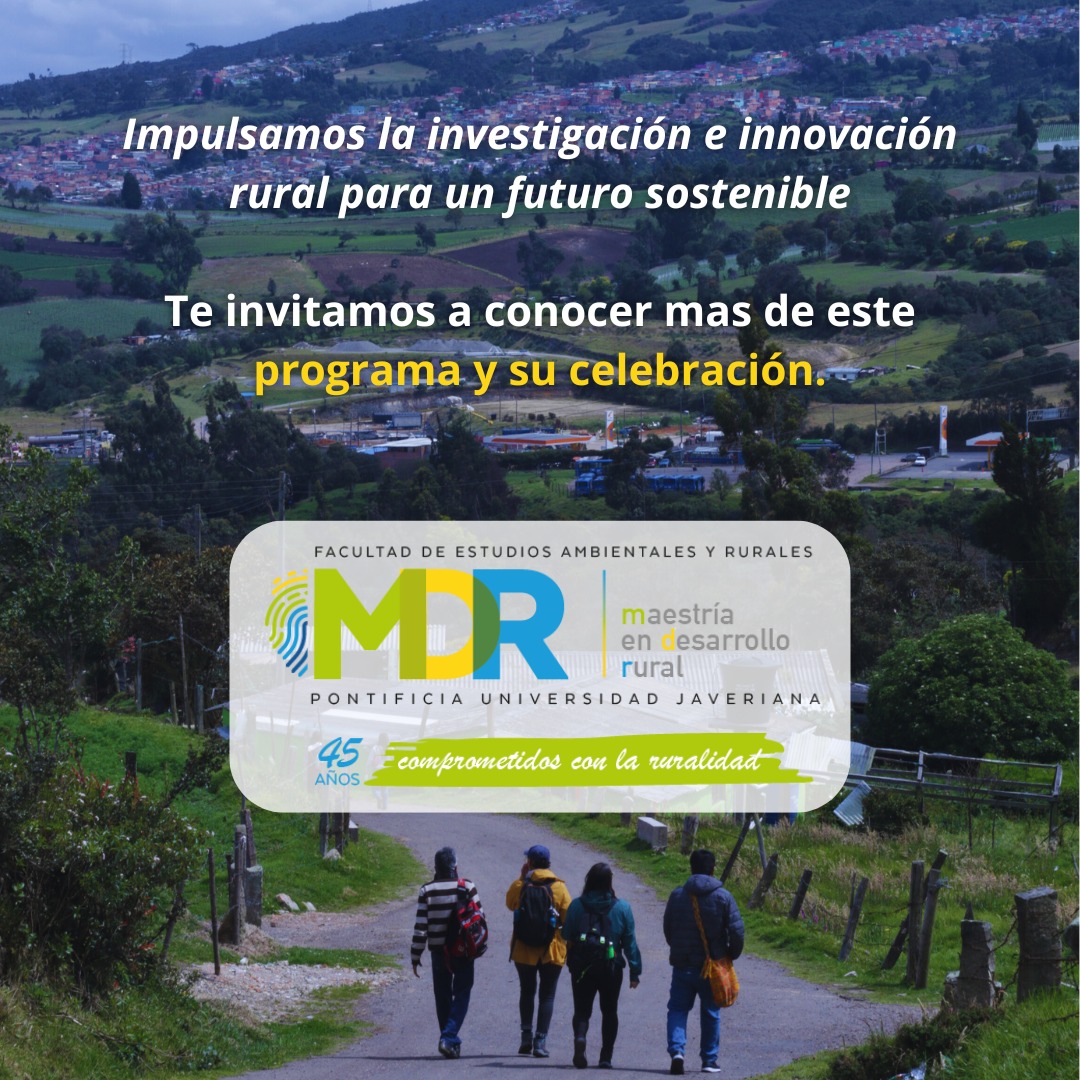 fearpuj's tweet photo. ✨¡Estamos de celebración!🎊Este año conmemoramos #45años de la Maestría en #DesarrolloRural, un posgrado comprometido con el desarrollo sostenible de los territorios rurales en Colombia y América Latina.

@neidyclavijo @MPEREZRURURBAN 
@SiembraFest 

Aquí te contamos ⏩ https://t.co/QFpGNneEUv