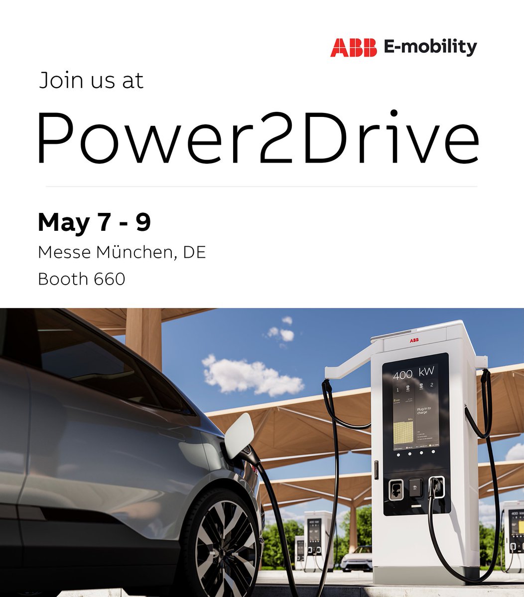 We're headed to #Power2DriveEurope!

Join us May 7-9 as we showcase our latest charging and asset management solutions -  helping businesses across industries electrify mobility.

See you at Booth 660 at Messe München!

#Power2Drive #Expo #EVCharging #Fleets #Transportation