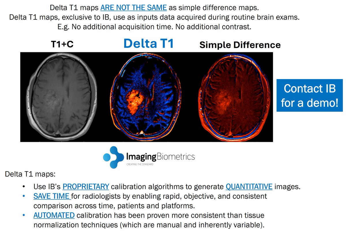 IQ-AI - Imaging Biometrics (@iqai_ib) on Twitter photo IB's Delta T1 maps offer many advantages over simple difference maps. Clinically validated and backed by a growing body of published research, the proprietary technology has proven superior over simple difference maps.
<a href="/The_ASPNR/">American Society of Pediatric Neuroradiology</a> <a href="/NeuroOnc/">SNO</a> <a href="/TheASNR/">The American Society of Neuroradiology</a> IB's Delta T1 maps offer many advantages over simple difference maps. Clinically validated and backed by a growing body of published research, the proprietary technology has proven superior over simple difference maps.
<a href="/The_ASPNR/">American Society of Pediatric Neuroradiology</a> <a href="/NeuroOnc/">SNO</a> <a href="/TheASNR/">The American Society of Neuroradiology</a>