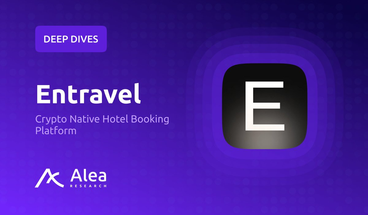 We've just released our Deep Dive report on Entravel. 

Entravel is a crypto-native hotel booking platform offering private members access to discounted rates at over one million hotels worldwide... 👇
