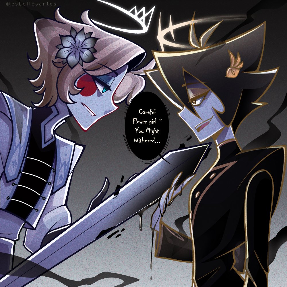 HazbinHotelOC 👼 vs. 💀 Gabriel belongs @limajey25 🥰