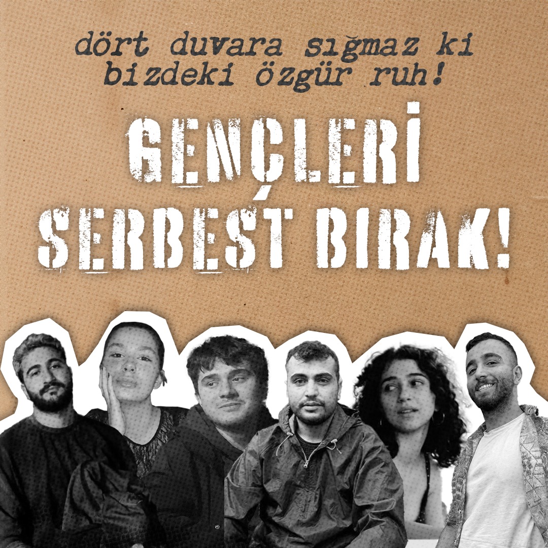 solgencbilgi's tweet photo. Üniversitede yan yana yürüdüğümüz, kötü günde uzanan dost eli olan ve dayanışmaya koşan arkadaşlarımız tek adamın emriyle tutuklandı.

Arkadaşlarımızı size bırakmayacağız! Üniversitelilere, arkadaşlarımıza özgürlük!

#VizeÖncesiÖzgürlük 
#GençleriSerbestBırakın https://t.co/wqTK8UPTx4
