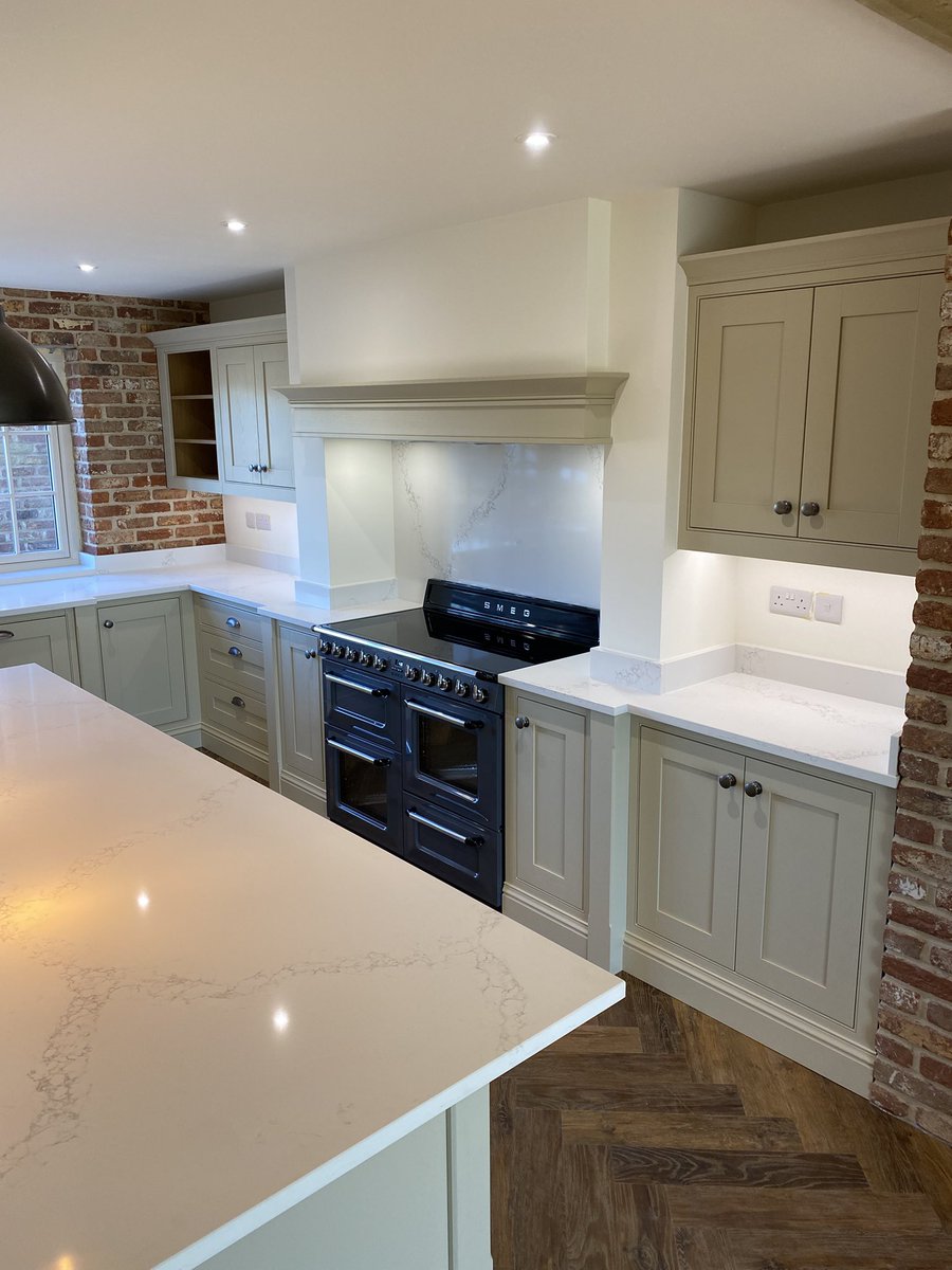 Bespoke Inframe Painted Timber Kitchen with Quartz Worktops, @NEFFHomeUK appliances, <a href="/ShawsOfDarwen/">Shaws Of Darwen</a> sink, <a href="/quookeruk/">Quooker UK</a> by <a href="/KBKITCHENS/">KB Kitchens & Interiors</a>