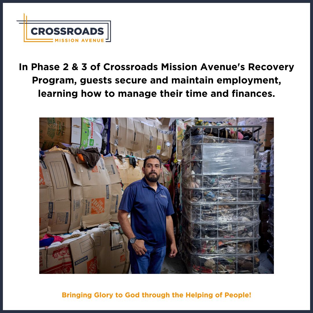 Xroadsshelter's tweet image. crossroadsmission.com/4-phase-progra… #CrossroadsMissionAvenue #RecoveryProgram #LearningNewSkills #ManagingTime #ManagingFinances