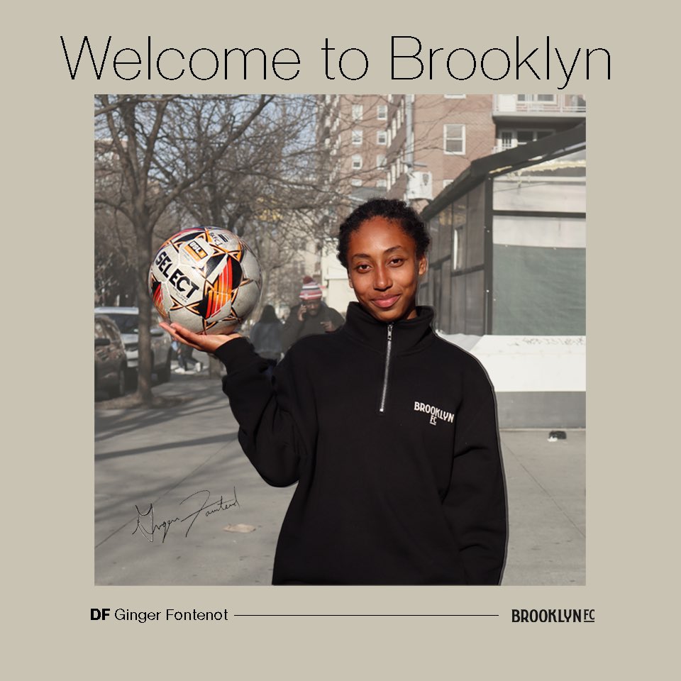 _BrooklynFCw's tweet photo. Welcome to Brooklyn! Defender Ginger Fontenot has signed with Brooklyn FC in the USL Super League. 

“I’m so incredibly excited to begin my professional career at Brooklyn FC! It’s a welcoming team and training environment that will push me to excel in all areas of my game.” https://t.co/00Yxm9enHf