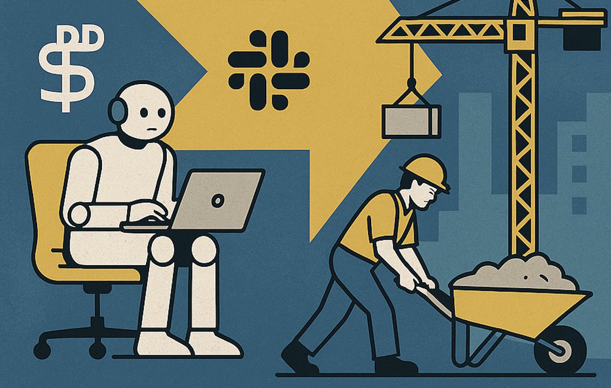 In the AI age, the paths forward are polarized:

Go deep on AI—maximize efficiency, ship faster (think: $2/month Slack alternative)

Or go where AI offers no edge—like construction or hands-on trades.

Choose a lane but you don't want to get caught in the middle.

#aiCareers