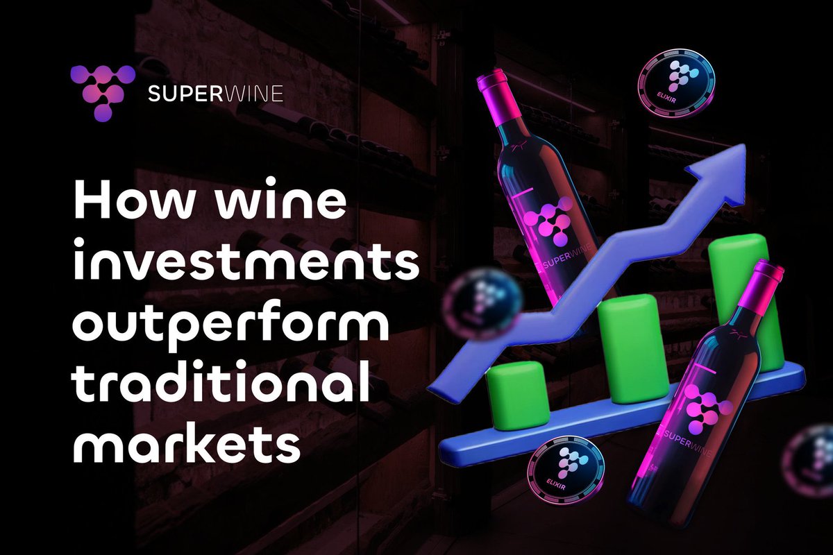 Fine wine is a proven investment!

⚫️ Liv-ex Fine Wine 100 Index averaging ~10% annual returns.
⚫️ Low market correlation provides stability and diversification.
⚫️ SuperWine unlocks this potential by tokenizing fine wines as RWAs.

Blend wine’s legacy with blockchain innovation