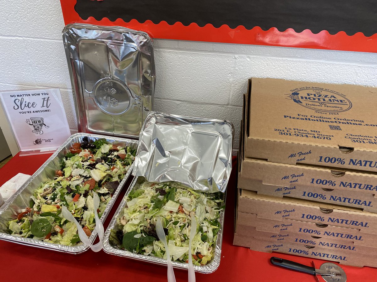 We ❤️ the Mitchell PTO! They treated our staff to lunch as we close out 3rd quarter. 🍕