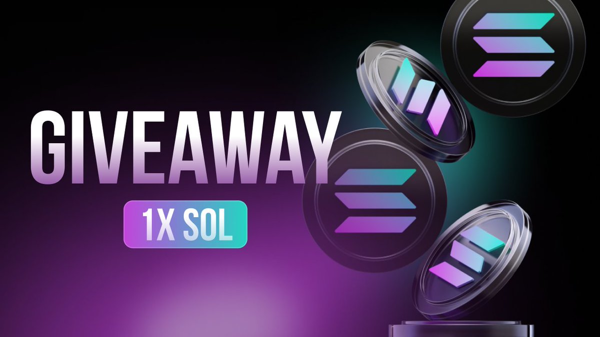 🚨 GIVEAWAY 🚨 

Prize: 1 $SOL for two winners!🎁

How to enter:

1️⃣ Like this tweet
2️⃣ Retweet
3️⃣ Comment (your Solana address)
4️⃣ Follow me: <a href="/romanolegovichx/">Roman Olegovich</a> 

🏆Winners will be chosen randomly in 3 days. Good luck!🍀