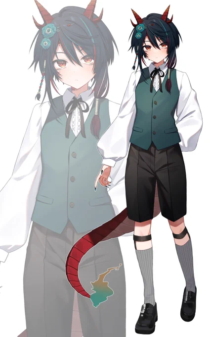 【お仕事】 今年も椒エレメさん【 】のショタ姿をお仕立てさせていただきました! よろしくお願いします