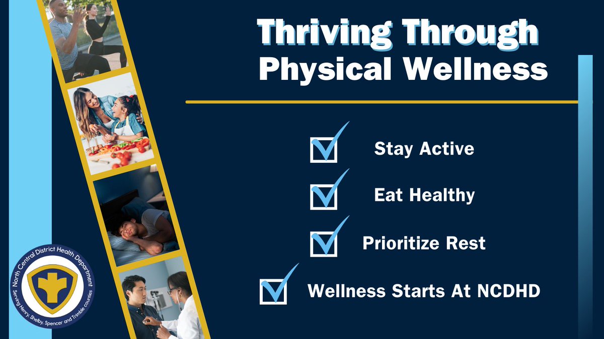 NCDistrict's tweet photo. April is Physical Wellness Month! It’s the perfect time to prioritize your health by making small, positive changes. Whether it’s staying active, eating balanced meals, getting enough rest, or making smart choices with alcohol and regular check-ups, every step counts. #NCDHD https://t.co/bcikMv1IBG