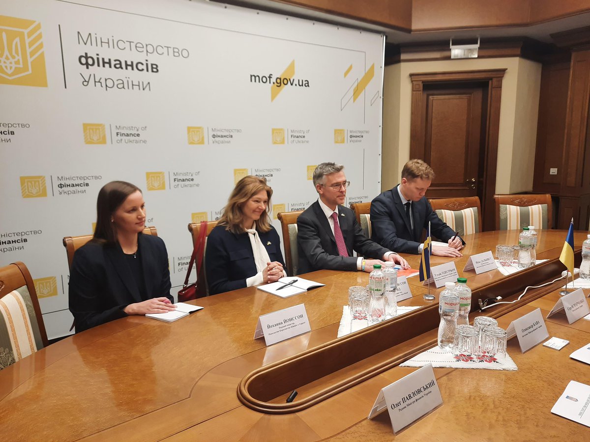 Met in Kyiv with the Special Envoy of Sweden for Ukraine <a href="/UTidestrom/">Ulrik Tideström 🇸🇪🇺🇦</a> . Discussed how 🇸🇪 can amplify support for 🇺🇦's recovery, in particular, through the <a href="/UAdonorplatform/">Ukraine Donor Platform</a>. Grateful for 🇸🇪's financial, military &amp; civilian aid — you remain one of Ukraine's most vital partners.