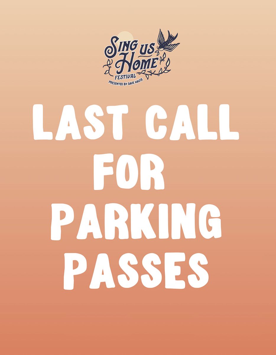 3-Day Parking Passes are now available! Secure your spot while you can 🚗💨

Parking &amp; festival passes &gt;&gt; tixr.com/pr/social/1162…