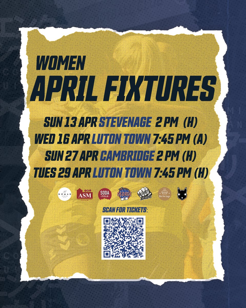 sacfcwomen's tweet photo. 🏟️ APRIL FIXTURES HOME AND AWAY! 🏟️

😓 Our last month of Women's football this season! 

🎟️ Tickets are available online and at the turnstiles: https://t.co/vPNxuBOjxD

#COMEONYOUSAINTS 😇 https://t.co/W9Y2rhsp7N