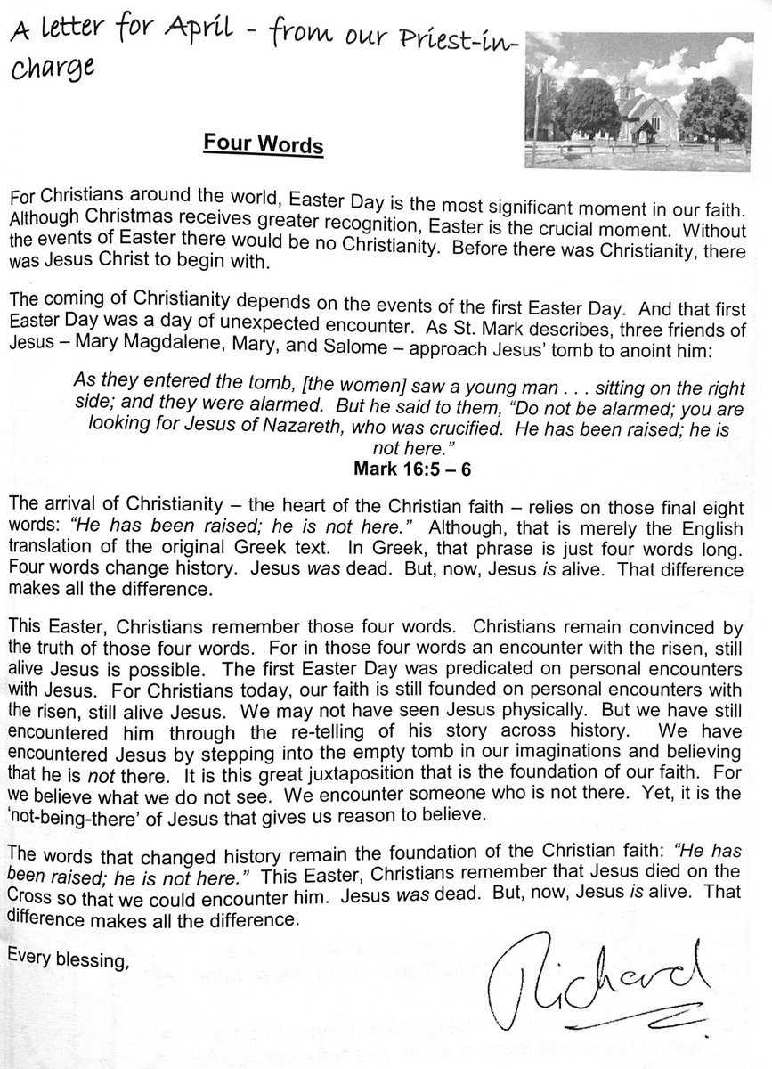 My thoughts for April. 🙏🏽