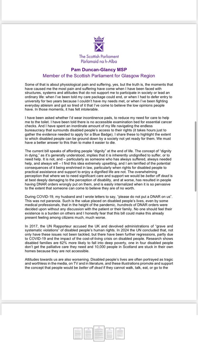 Pam Duncan-Glancy MSP tweet media