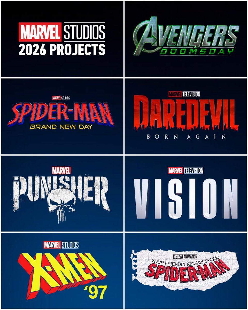 Every Marvel Studios project scheduled to release in 2026.