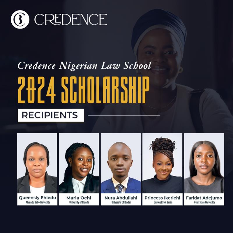 Credence_LP's tweet photo. We proudly introduce the outstanding law students selected for the Credence Nigerian Law School 2024 Scholarship, a prestigious award recognizing academic excellence, leadership, and commitment to the legal profession.

Meet Our Scholars: https://t.co/bGMEq84z5H