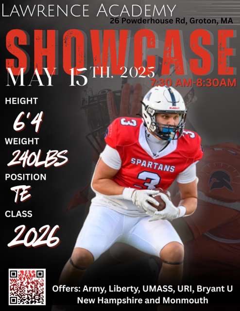 Matthew Tybor (@matthew_tybor) on Twitter photo Come see my teammates and I workout on May 15th at 7:30 AM!
<a href="/ToonMarlon/">Marlon Toon</a> <a href="/LASpartansFB/">Lawrence Academy Fball</a> Come see my teammates and I workout on May 15th at 7:30 AM!
<a href="/ToonMarlon/">Marlon Toon</a> <a href="/LASpartansFB/">Lawrence Academy Fball</a>