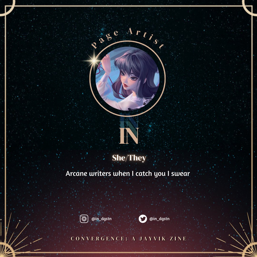 JayvikFanzine's tweet photo. ✦ 𝐂𝐎𝐍𝐓𝐑𝐈𝐁𝐔𝐓𝐎𝐑 𝐒𝐏𝐎𝐓𝐋𝐈𝐆𝐇𝐓 ✦

Everyone cheer for @in_dgstn who will be making a spread illustration for us!
Their beautiful rendering and anatomy is reminiscent of Riot's splasharts, almost like having an official artist with us! https://t.co/p3IHwfgKZI