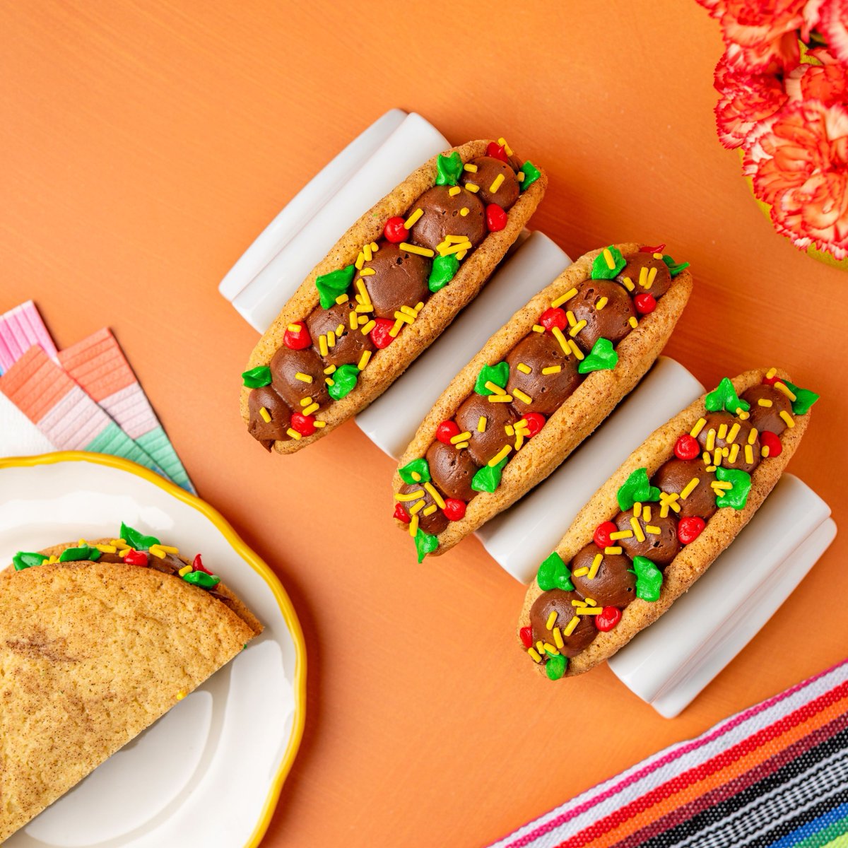 Celebrate Taco Tuesday with SusieCakes! 🌮 For ONE DAY ONLY enjoy our NEW taco — a soft snickerdoodle “tortilla” folded and filled with rich chocolate buttercream 'meat,' then topped with sweet 'lettuce,' 'tomato,' and 'cheese.' It’s the sweetest taco you’ll ever taste! =