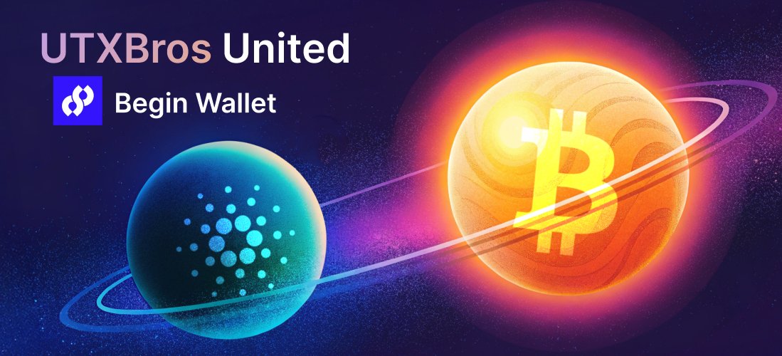 UTXBros United 🟠🤝🔵| Begin Wallet

<a href="/BeginWallet/">Begin</a> is uniting Bitcoin &amp; Cardano functionality in one app. 

The platform wants to make BTC/ADA multichain feel as seamless as possible in the pre-BOS era. 

Downloaded the wallet yesterday. 
Here’s what I learned.👇🧵