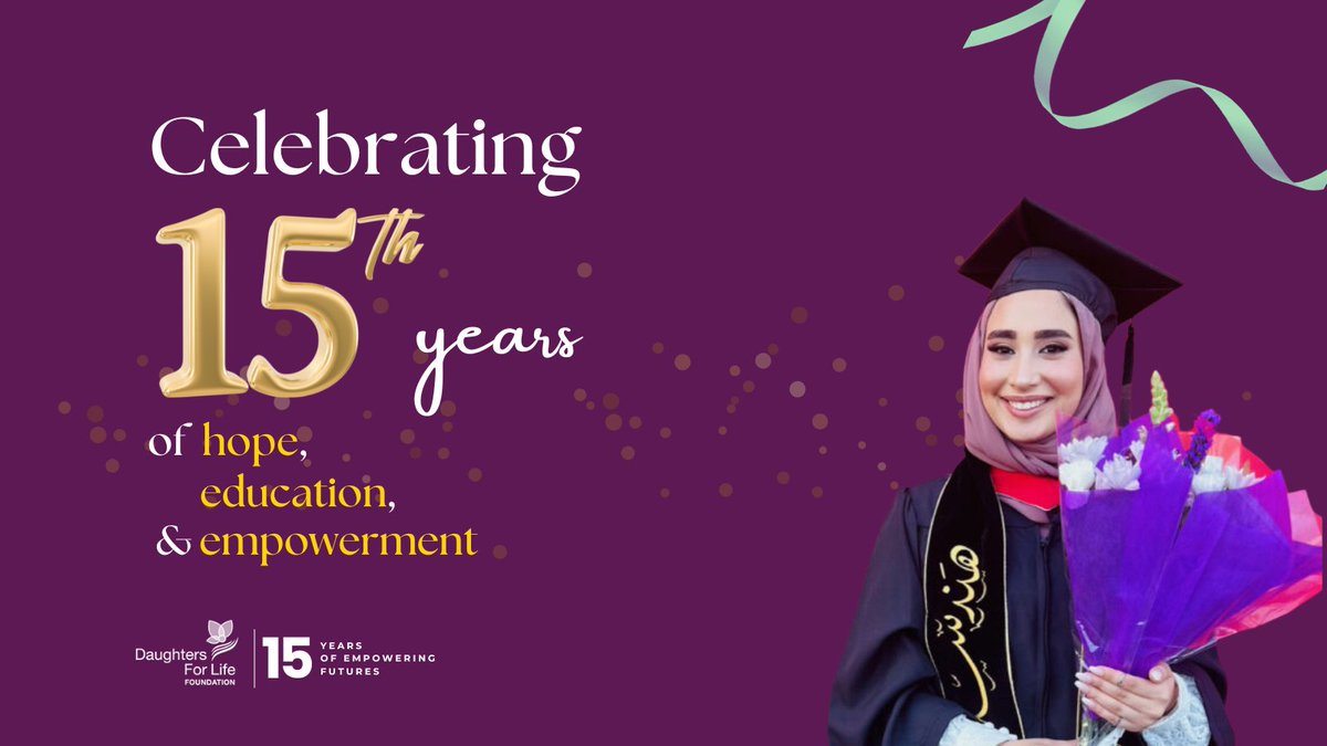 Daughters4lifeF's tweet photo. Celebrating 15 Years of Empowering Futures!
From Gaza to Brussels, from scholars to mentors—see how DFL is transforming lives through education. 💫

📬 Read our Q1 newsletter: https://t.co/mU9r1zDgr4
#DaughtersForLife #15YearsOfImpact #WomenInEducation #MiddleEast https://t.co/dO5k2LzzHP