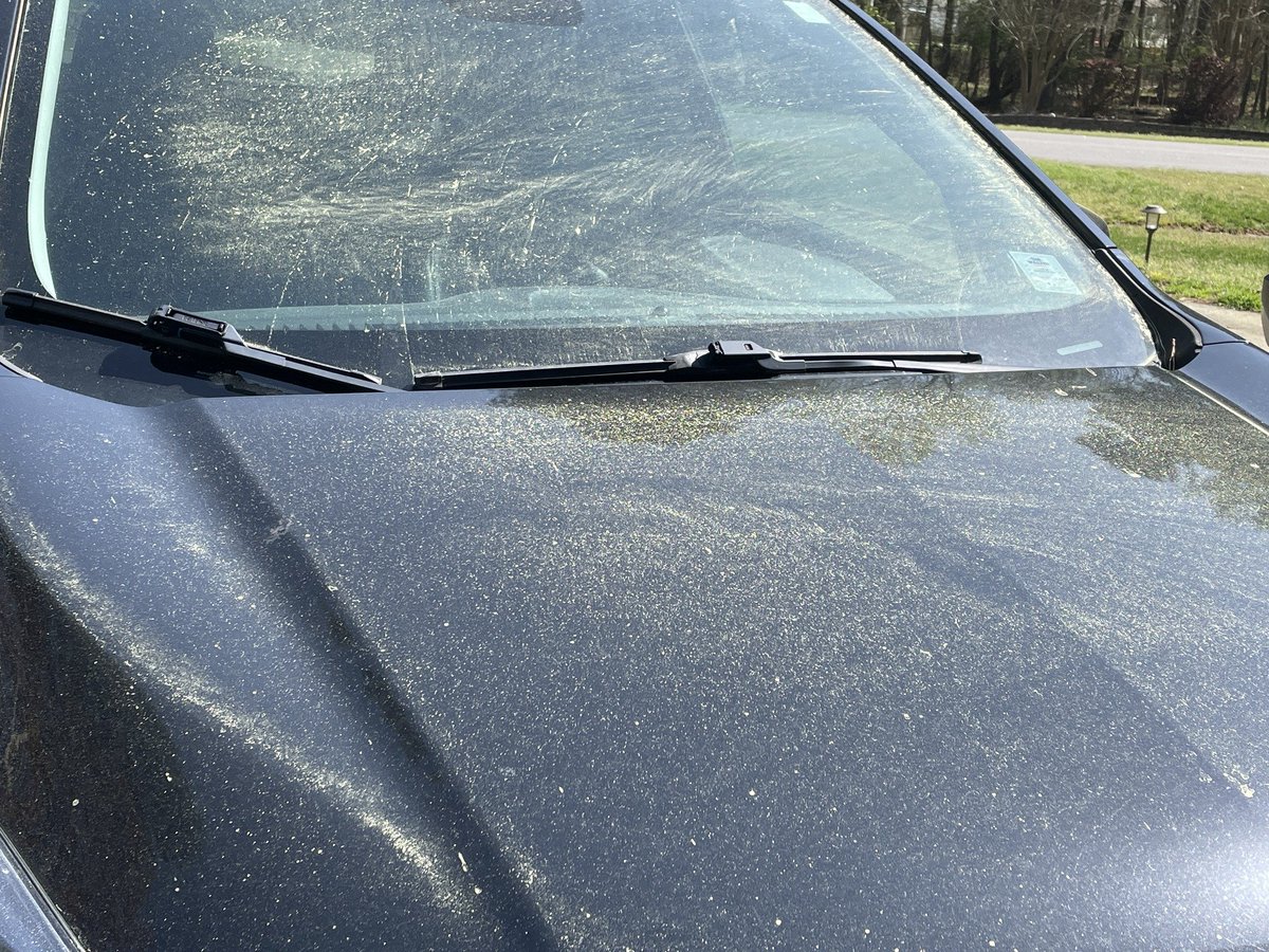 GStephenson_Wx's tweet image. Well...  It was nice while it lasted. #SpectrumNews1 #ncwx #Pollen