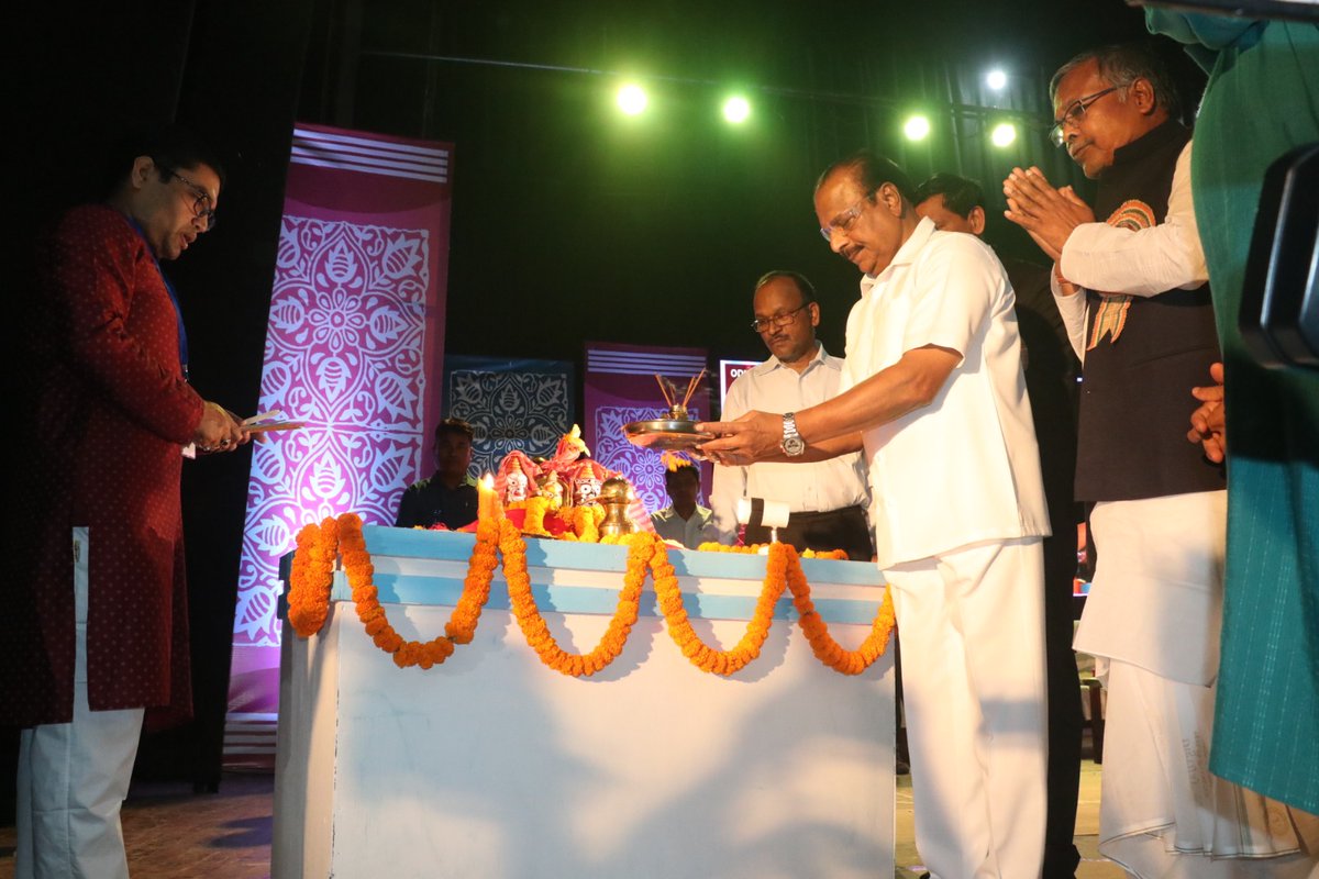 TripuraGovernor's tweet photo. Hon'ble  Governor  of  Tripura  Shri Indra Sena Reddy Nallu graced the Celebration  of Utkal Divas - 2025 organised  by Odia Samaj Tripura at Rabindra Satabarshiki Bhawan  Agartala. 1/2 https://t.co/7UjH1j7UOt