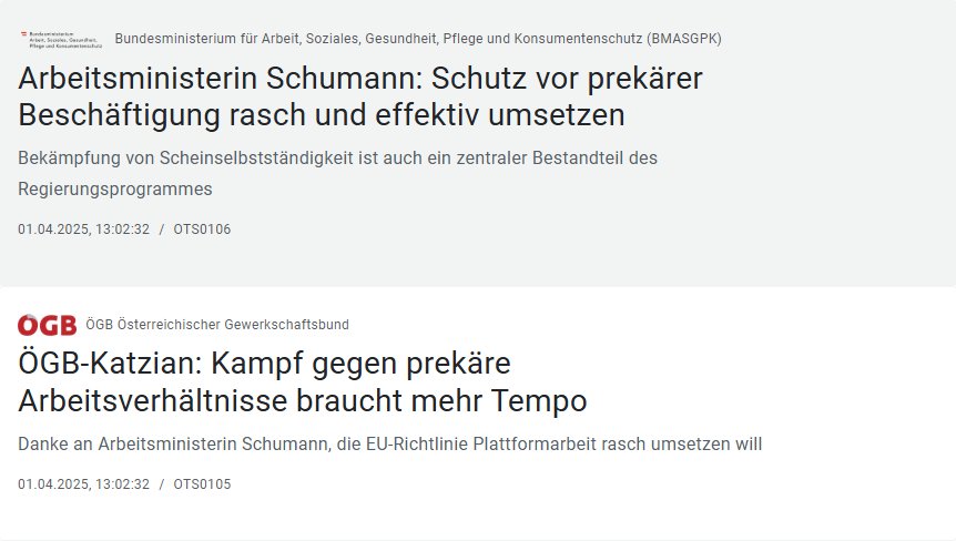 Politprimat's tweet photo. Austria in a nutshell: Arbeitsministerin #Schuhmann spricht mit #ÖGB-#Katzian über Bekämpfung der Scheinselbstständigkeit, richten sich gegenseitig via @APAOTS in der exakt selben Sekunde Dank aus und fordern mehr Tempo von... ja von wem eigentlich? 🙄 #spö #spoe #oegb #ögb https://t.co/EGitZtIkDy