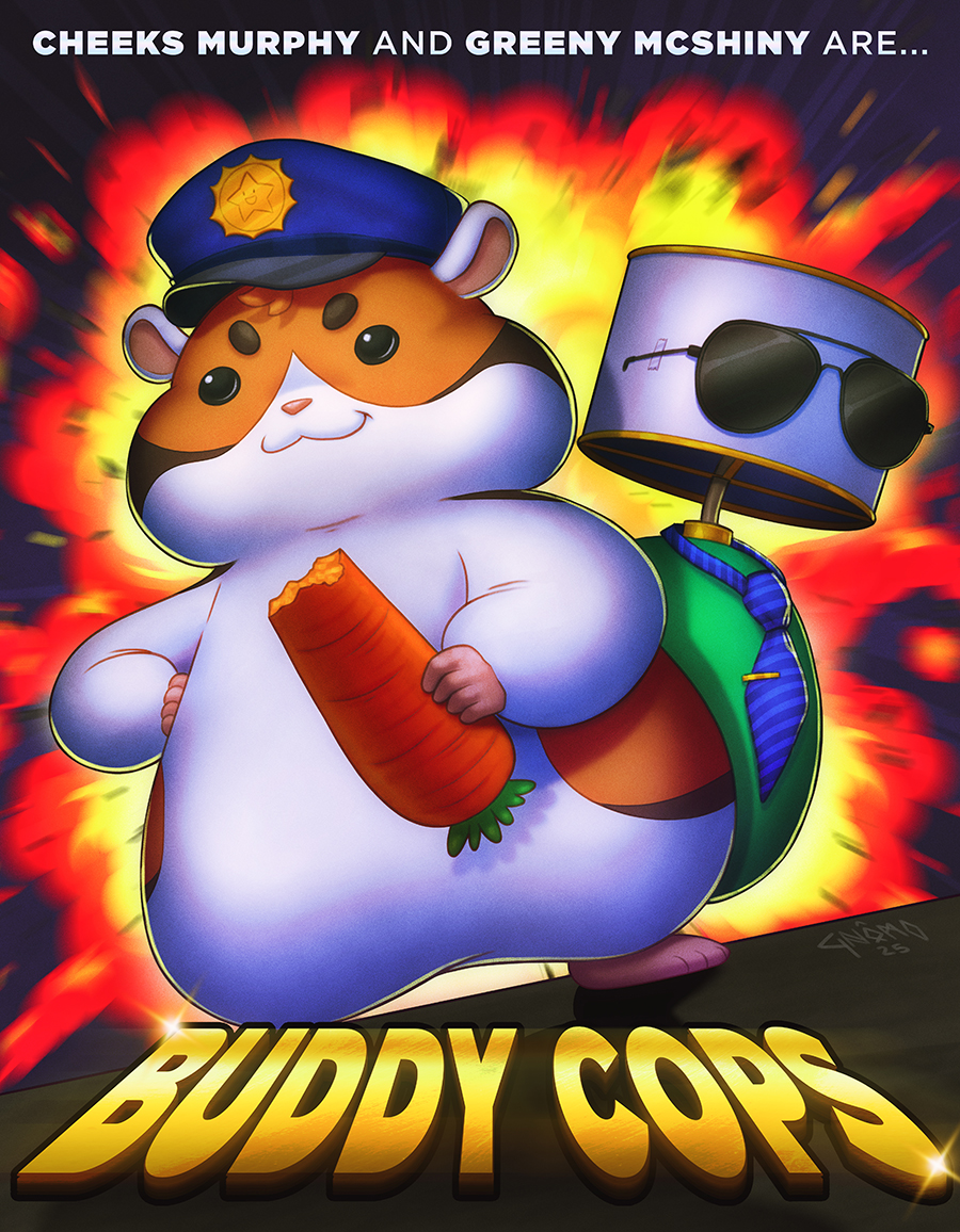 I'm announcing that I'm pivoting to Art Direct the most EPIC LoreFi spin-off with everyone's favorite characters of all time.

"BUDDY COPS" Are the epic adventures of Cheeks and Greeny McShiny in their journey for justice ⚖️, carrots 🥕, and Amperes 💡

SOON (???)