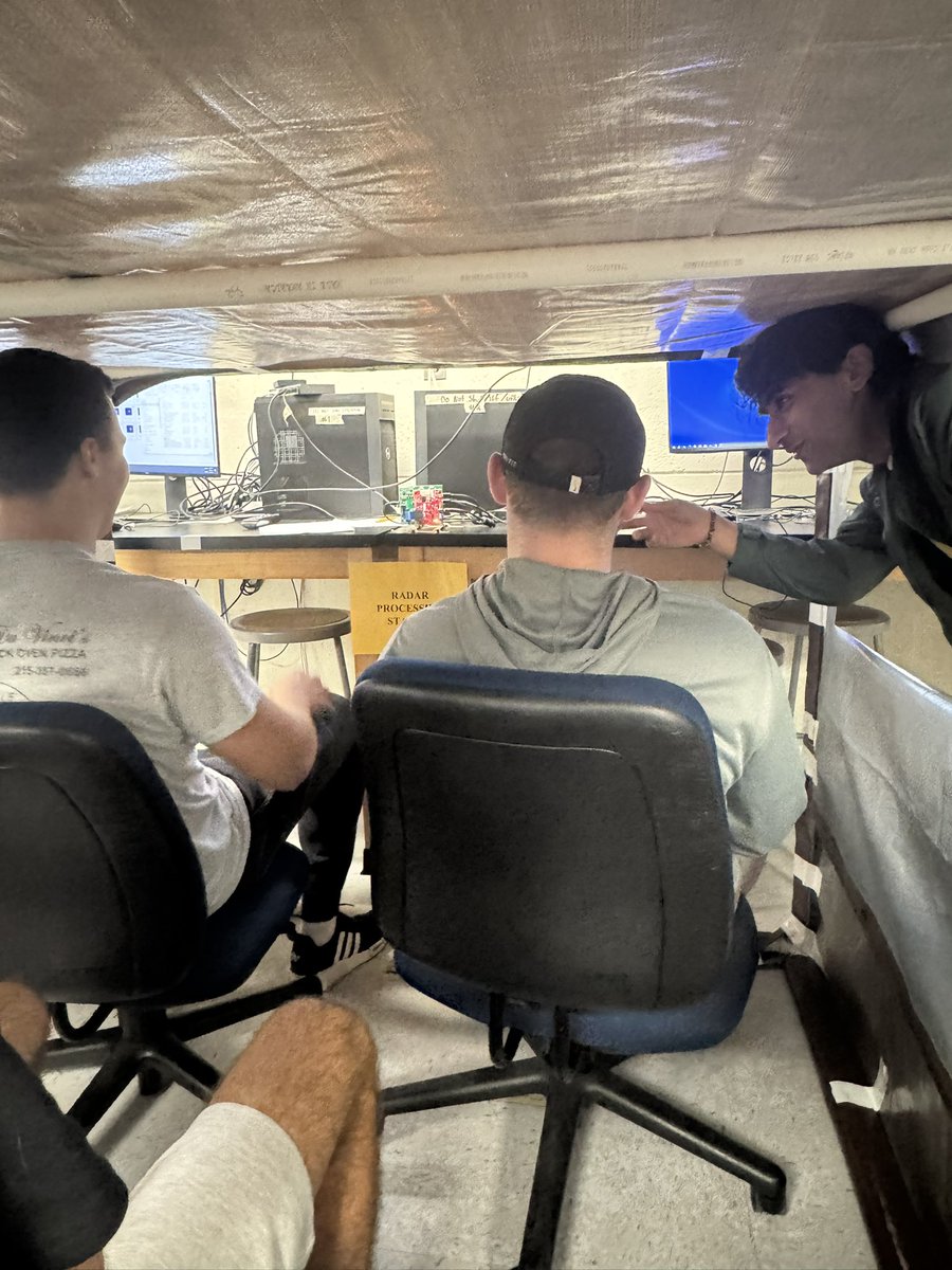 WUEngineering's tweet photo. Senior project highlight! A team of EE students created a mock setup to simulate an in-cabin environment for generating radar setup for real time cabin monitoring! Radar data is collected to include driver drowsiness detection, seat occupancy and much more! #electricalengineering https://t.co/hoMgcwtTM0