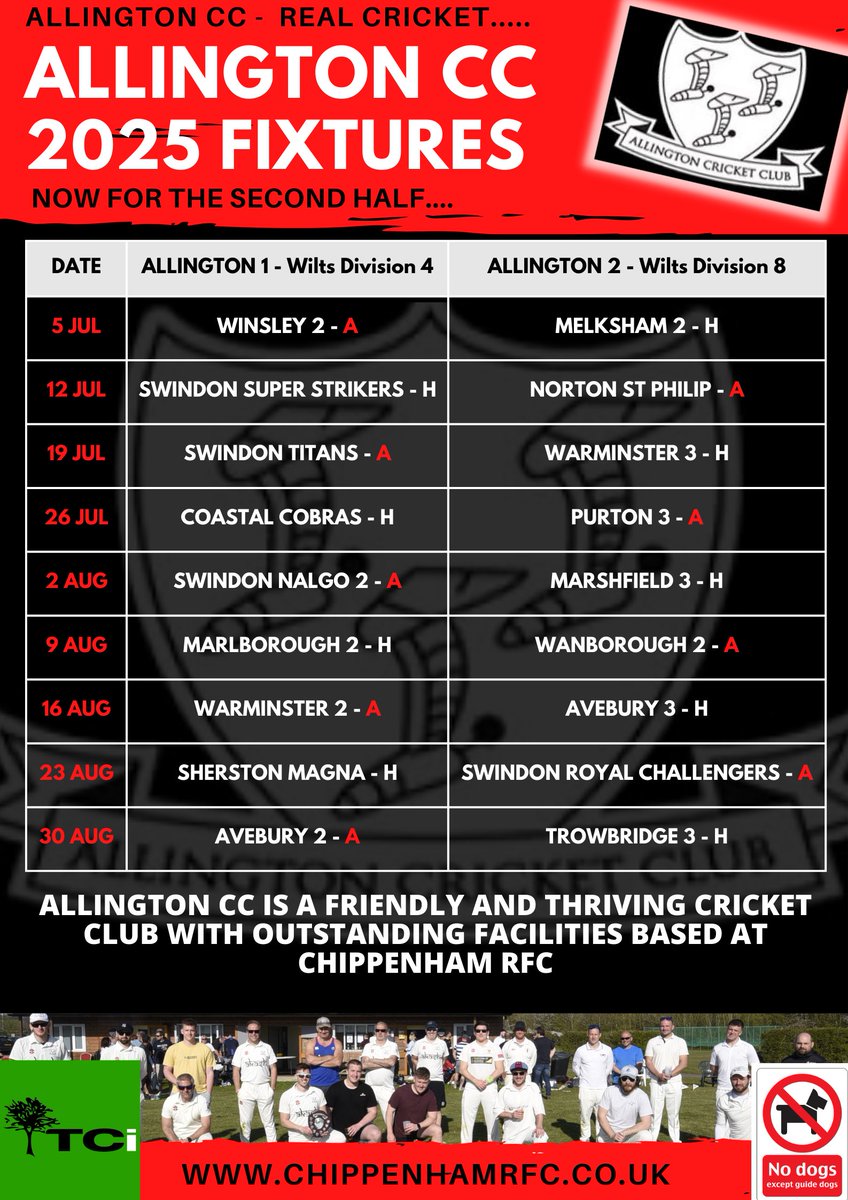 Chippenham RFC (@chippenhamrfc) on Twitter photo Not long now... 🏏
<a href="/allingtoncc/">Allington Cricket Club</a> in action very soon
#OneClub #Chippenham #AllyLads Not long now... 🏏
<a href="/allingtoncc/">Allington Cricket Club</a> in action very soon
#OneClub #Chippenham #AllyLads
