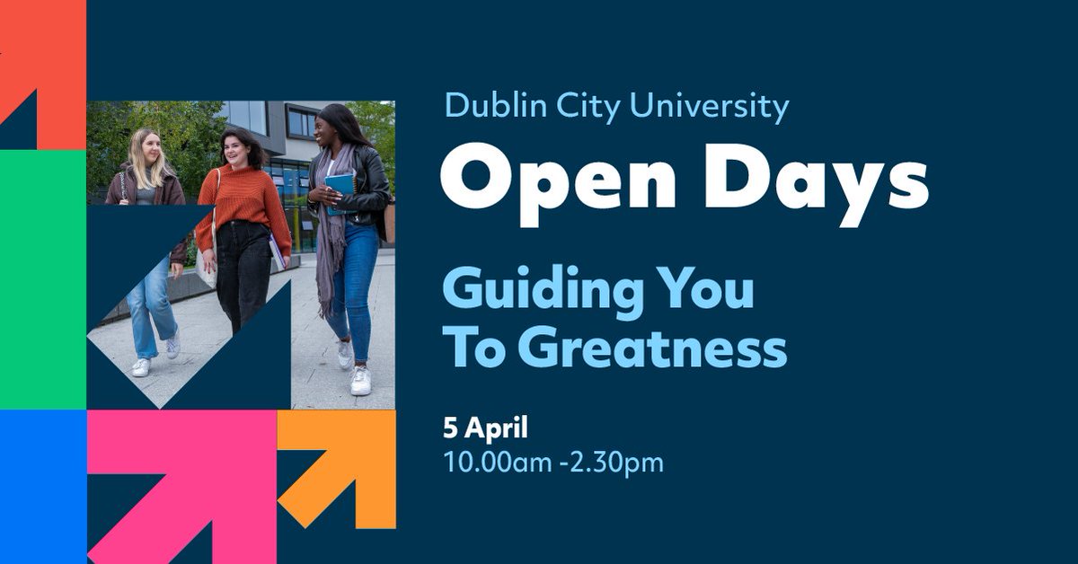 Do you know someone looking at their #CAO2025 options?

DCU will welcome prospective students and their families to the Glasnevin and St Patrick's Campuses this Saturday, 5th April for #DCUSpringOpenDay.

Register here: launch.dcu.ie/SpringOpenDay

#WeAreDCU <a href="/TeamDCU/">Team DCU</a>