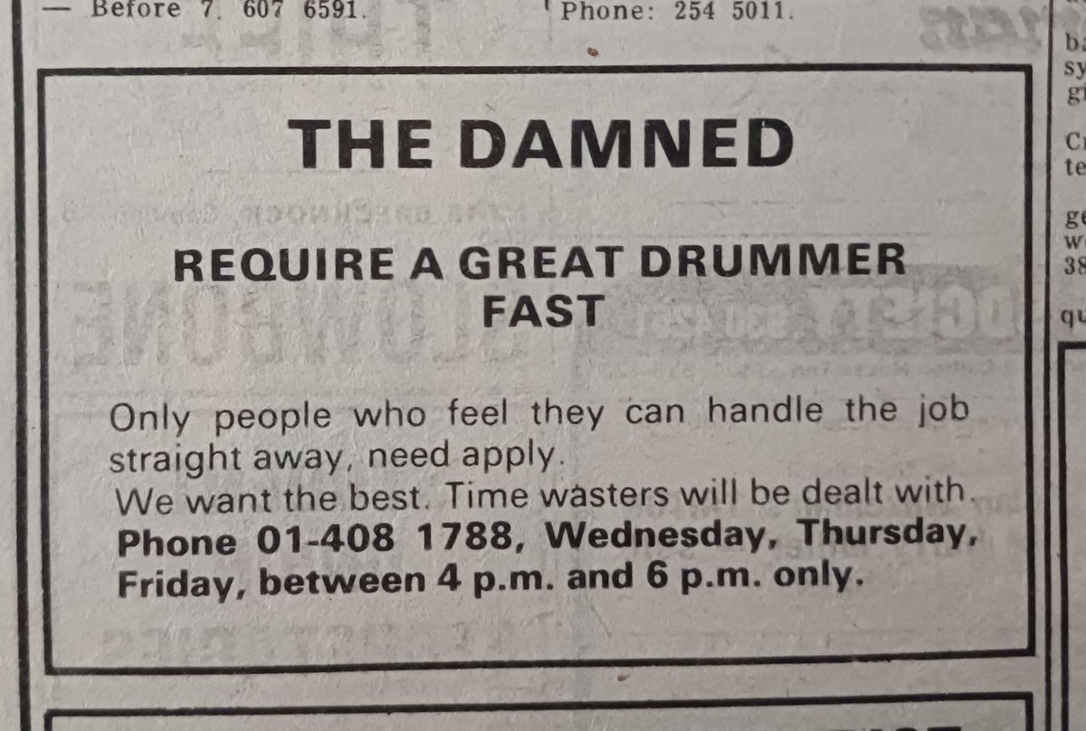 PunKandStuff's tweet image. 1978 #TheDamned