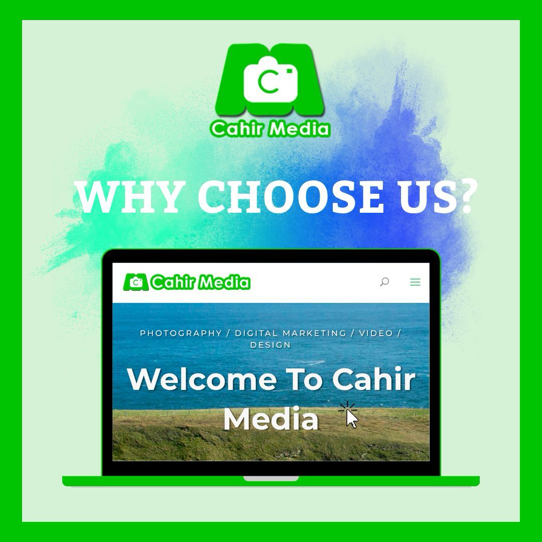 We believe in providing a comprehensive suite of services that cover all your digital needs. From photography and engaging video production to strategic marketing, social media management and web design.

For more information email us at info@cahirmedia.com