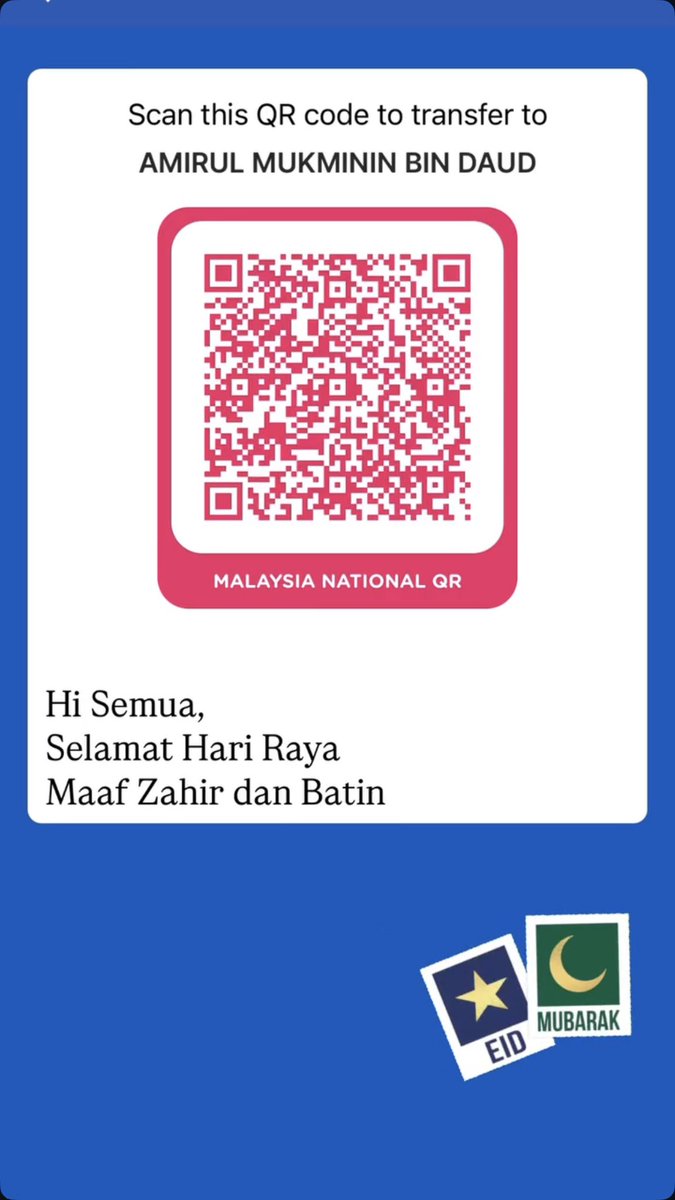 samirninn's tweet photo. @wanmafiq Semoga abang diberikan harta yang melimpah ruah🤲🏻 https://t.co/ASWIKt51GL