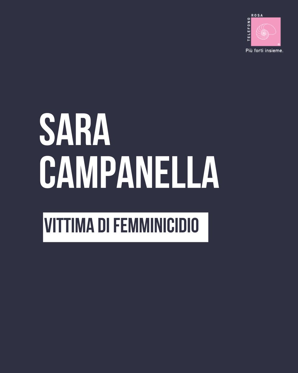 Sara è stata uccisa a soli 22 anni. Non possiamo che stringerci al dolore immenso della famiglia. Sappiamo quanto sia importante non essere isolate, ma parlare anche quando si ha un dubbio. Non sottovalutiamo mai la situazione, ma siamo all’ascolto di ognuna di voi.
Ciao Sara🩷