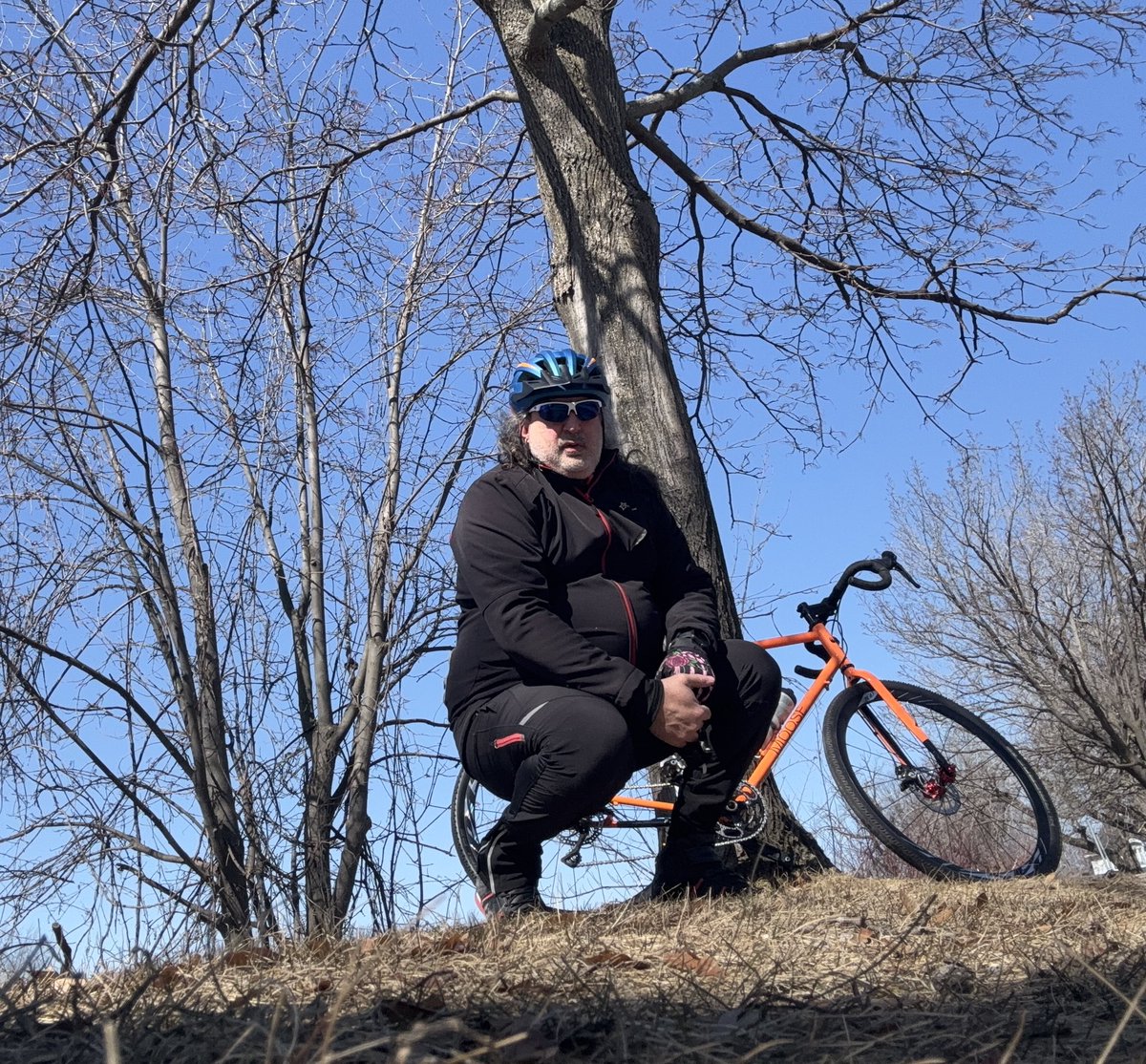 LitAndLoud's tweet photo. First outdoor ride of 2025. It’s a chilly 32 out there with a nasty wind but it was nice to get outside. @WFORadio #ProjectMoose https://t.co/7uFZafD8zr