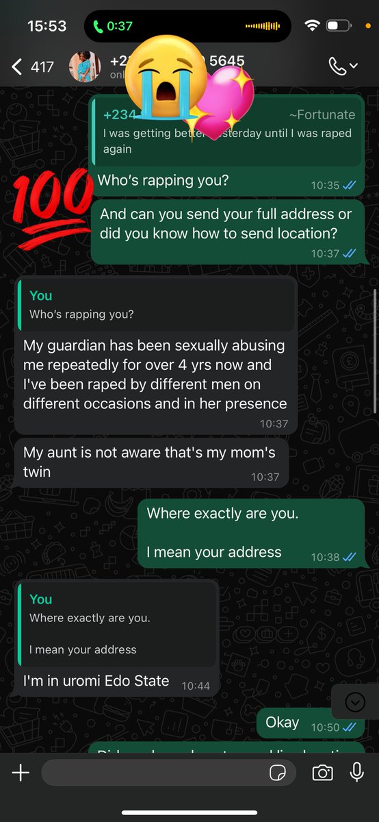 aminukhadee's tweet photo. She was chatting with me yesterday then went blank, apparently came back this morning to say she was raped again last night. Please tag anyone that can help this little girl.
@Coolverydarkma @aproko_doctor @realwarripikin @datwarrigirl @AYCOMEDIAN https://t.co/6oshxHLLGS