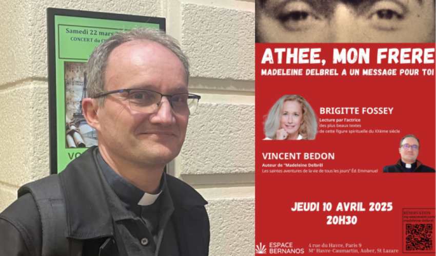 tribuchretienne's tweet photo. Interview exclusive du Père Vincent Bedon : « Madeleine Delbrêl a un message pour toi »

"En suivant le fil de sa vie, athéisme, conversion, mission, le public pourra toucher du doigt la grande beauté des écrits de Madeleine"

👉Lire l'article : https://t.co/5oZXjJwTmj

#Delbrel #Interview @VincentBedon @EspaceBernanos #BrigitteFossey