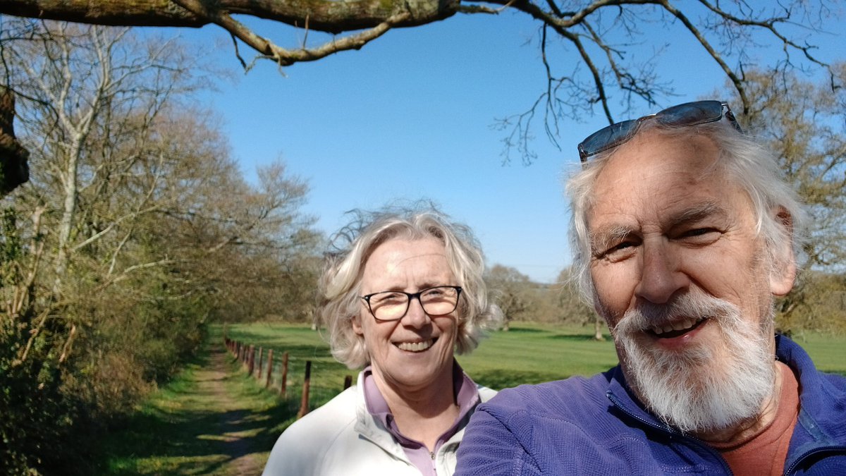 One thing I really like about living here is that we can walk out the door and do fab walks over the fields and paths. This is by Winters Hill.